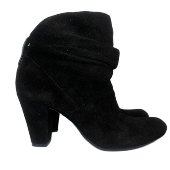 BCBG Suede Leather Slouch Boot Black Size 8.5 - Picture 3 of 7